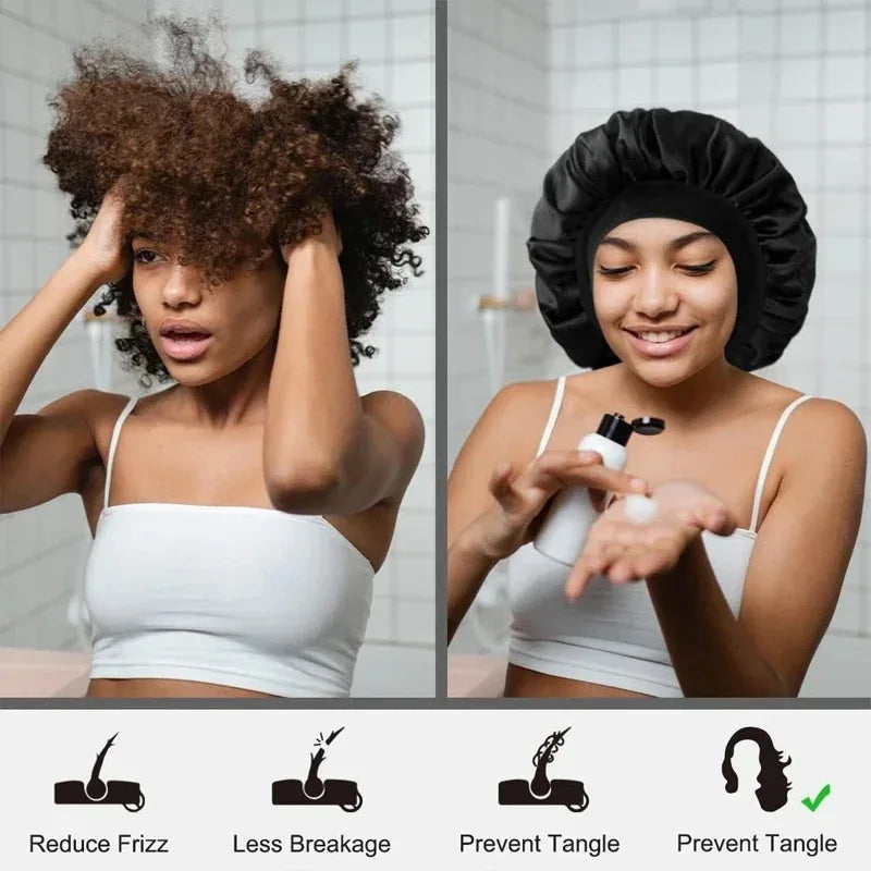 Silk Heatless Curling Set with Satin Bonnet