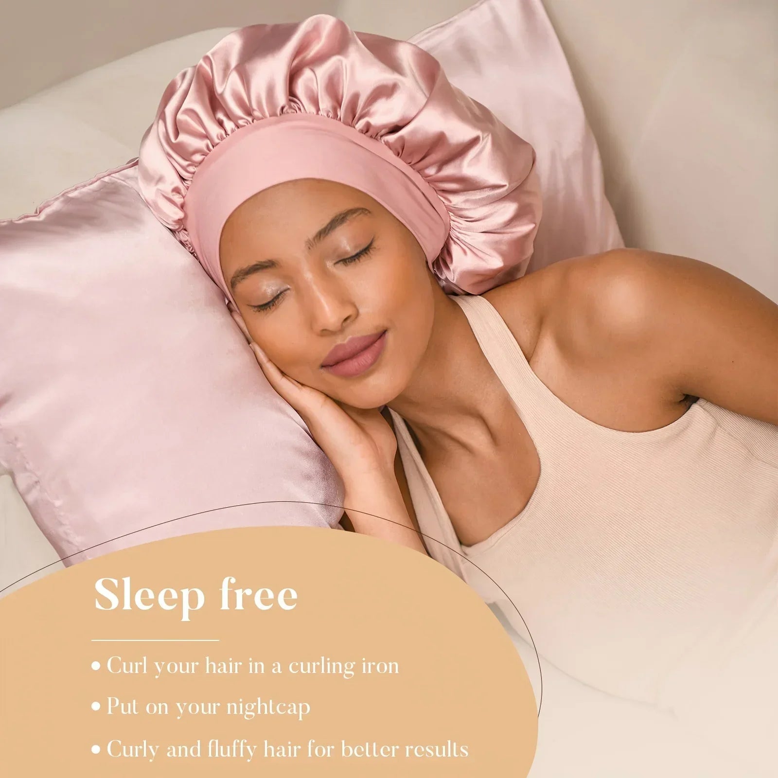 Silk Heatless Curling Set with Satin Bonnet