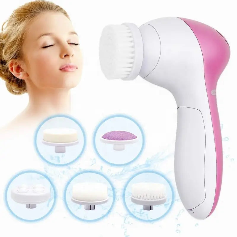 5-In-1 Electric Facial Cleansing Brush