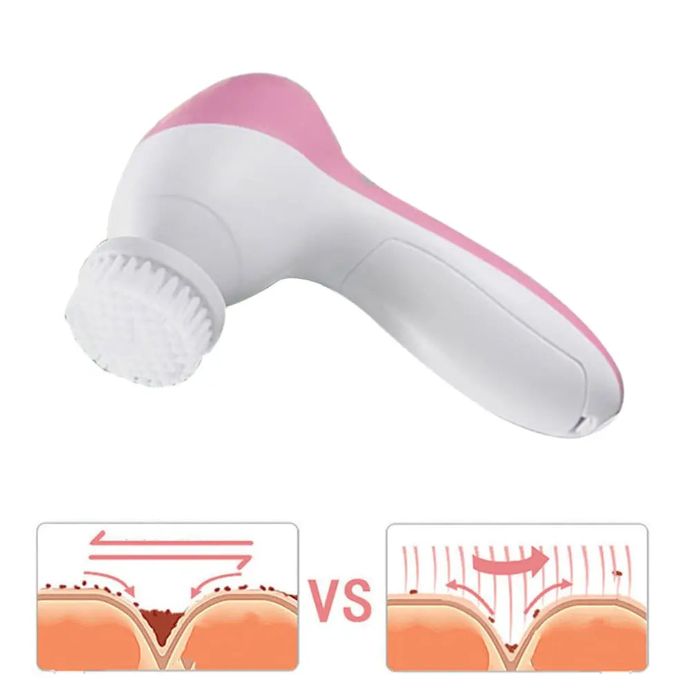 5-In-1 Electric Facial Cleansing Brush