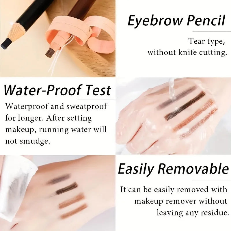 Tear Off Pull Line Eyebrow Pencils