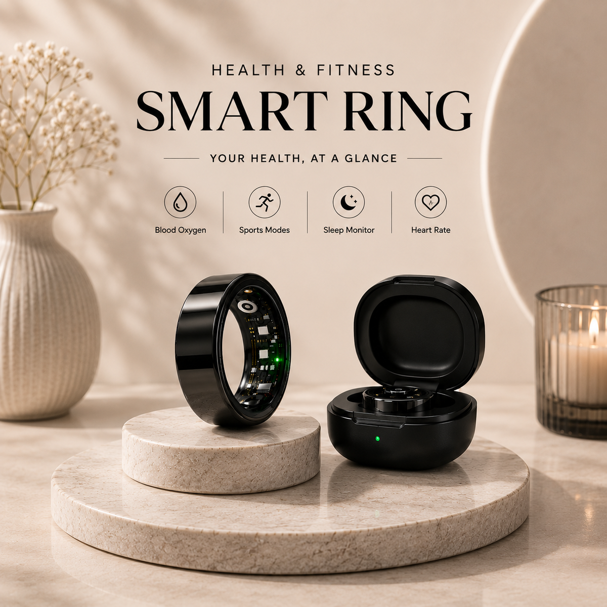 Health and Fitness Smart Ring