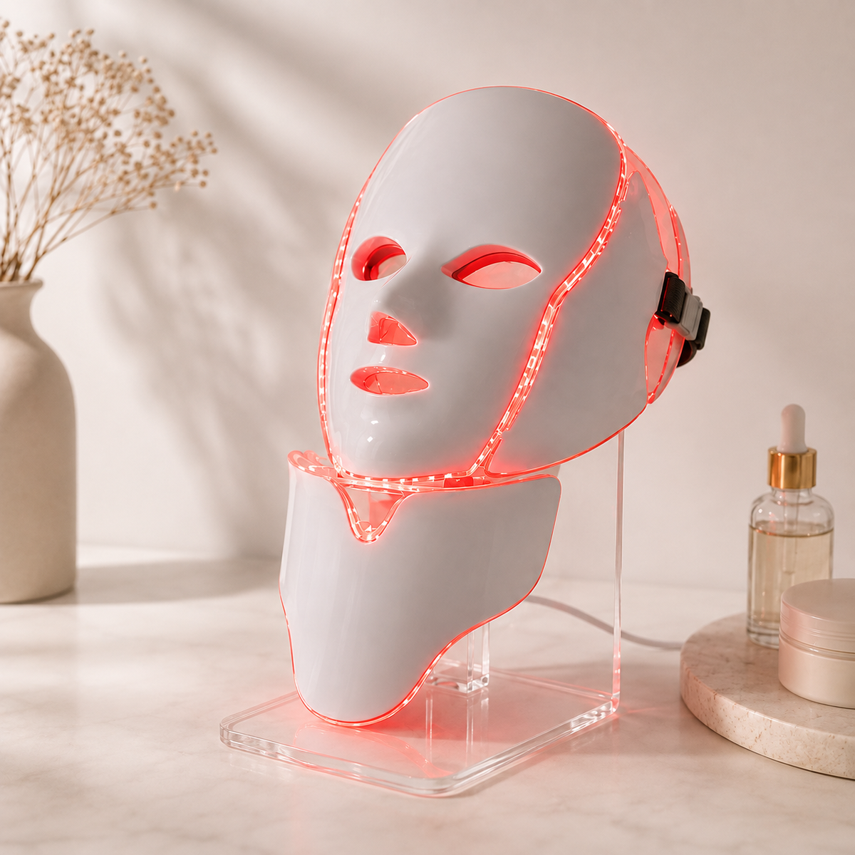 7-Color LED Face and Neck Therapy Mask