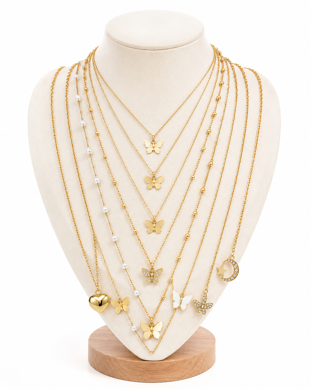 Luxe Charm Layered Necklace Collection