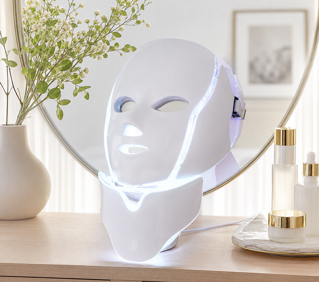 7-Color LED Face and Neck Therapy Mask